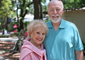 Senior Couple In Garden